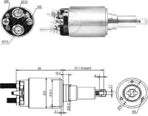 ERA 227245 - Solenoid Switch, starter autospares.lv