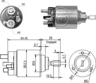 ERA 227255 - Solenoid Switch, starter autospares.lv