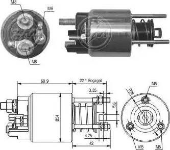 ERA 227281 - Solenoid Switch, starter autospares.lv