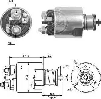 ERA 227229 - Solenoid Switch, starter autospares.lv