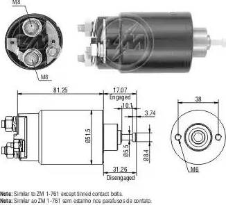 ERA 227745 - Solenoid Switch, starter autospares.lv