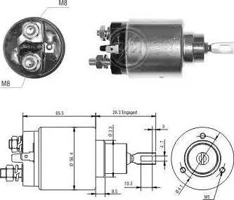 ERA 227762 - Solenoid Switch, starter autospares.lv