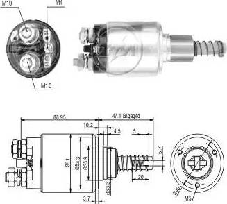 ERA 227714 - Solenoid Switch, starter autospares.lv