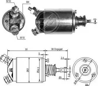 ERA 227713 - Solenoid Switch, starter autospares.lv