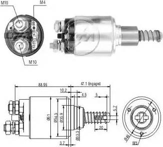 ERA 227712 - Solenoid Switch, starter autospares.lv