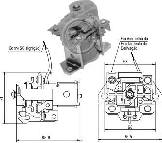 ERA ZM901 - Solenoid Switch, starter autospares.lv