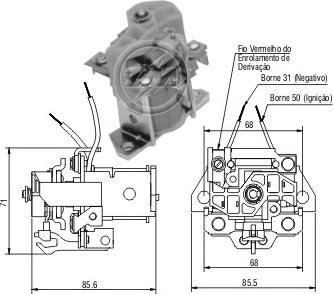 ERA ZM903 - Solenoid Switch, starter autospares.lv