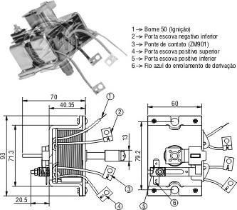 ERA ZM902 - Solenoid Switch, starter autospares.lv