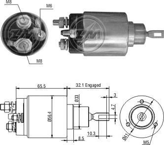 ERA ZM977 - Solenoid Switch, starter autospares.lv