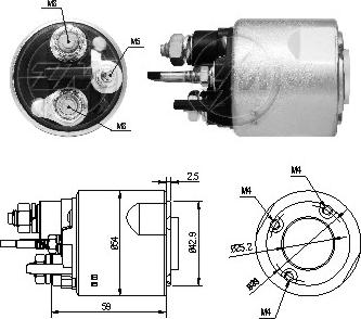 ERA ZM4494 - Solenoid Switch, starter autospares.lv