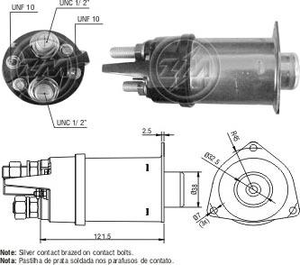 ERA ZM468 - Solenoid Switch, starter autospares.lv