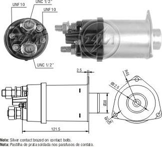 ERA ZM462 - Solenoid Switch, starter autospares.lv