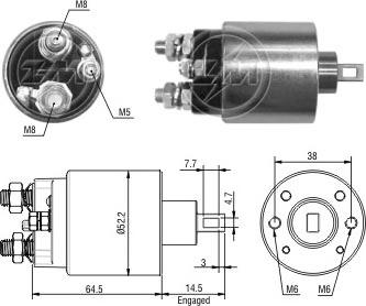 ERA ZM485 - Solenoid Switch, starter autospares.lv