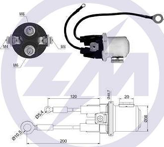 ERA ZM428 - Solenoid Switch, starter autospares.lv