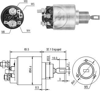 ERA ZM474 - Solenoid Switch, starter autospares.lv