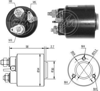 ERA ZM599 - Solenoid Switch, starter autospares.lv