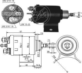 ERA ZM506 - Solenoid Switch, starter autospares.lv