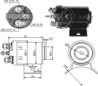 ERA ZM501 - Solenoid Switch, starter autospares.lv