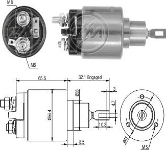 ERA ZM575 - Solenoid Switch, starter autospares.lv