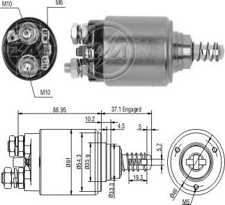 ERA ZM644 - Solenoid Switch, starter autospares.lv