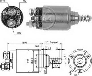 ERA ZM645 - Solenoid Switch, starter autospares.lv