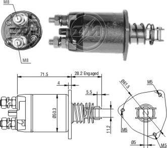 ERA ZM652 - Solenoid Switch, starter autospares.lv