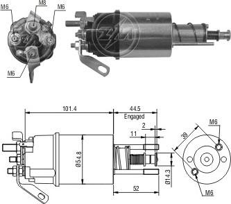 ERA ZM610 - Solenoid Switch, starter autospares.lv