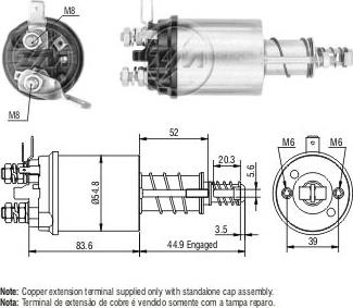 ERA ZM613 - Solenoid Switch, starter autospares.lv