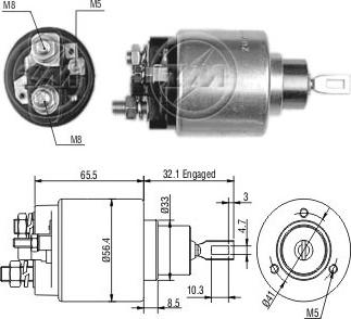 ERA ZM677 - Solenoid Switch, starter autospares.lv