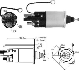 ERA ZM1841 - Solenoid Switch, starter autospares.lv