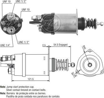 ERA ZM1362 - Solenoid Switch, starter autospares.lv