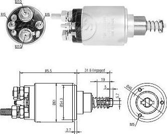 ERA ZM1732 - Solenoid Switch, starter autospares.lv