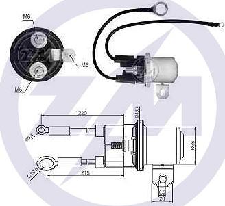 ERA ZM3428 - Solenoid Switch, starter autospares.lv