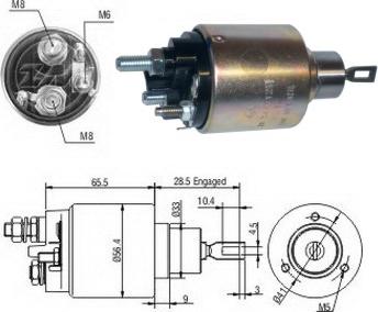 ERA ZM3479 - Solenoid Switch, starter autospares.lv