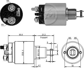 ERA ZM3579 - Solenoid Switch, starter autospares.lv