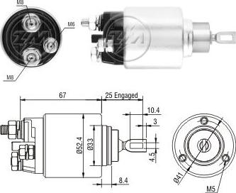 ERA ZM3381 - Solenoid Switch, starter autospares.lv