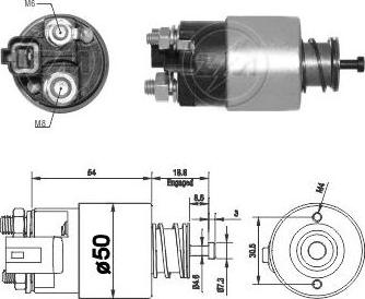 ERA ZM2995 - Solenoid Switch, starter autospares.lv