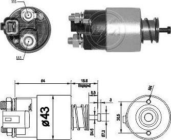 ERA ZM2391 - Solenoid Switch, starter autospares.lv