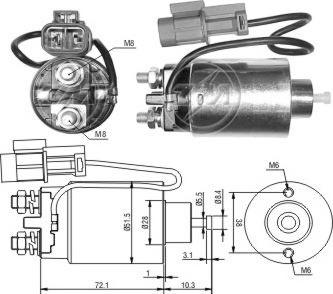 ERA ZM794 - Solenoid Switch, starter autospares.lv