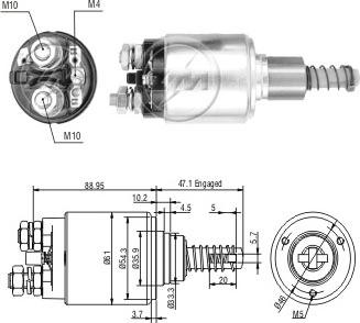 ERA ZM732 - Solenoid Switch, starter autospares.lv