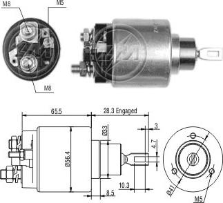 ERA ZM779 - Solenoid Switch, starter autospares.lv