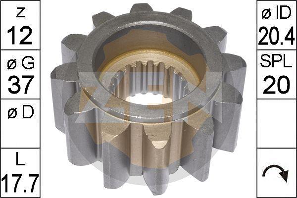 ERA ZN9597 - Pinion, bendix, starter autospares.lv