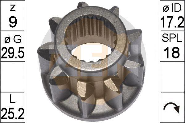 ERA ZN9186 - Pinion, bendix, starter autospares.lv