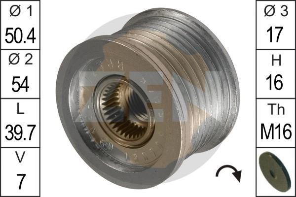 ERA ZN5445 - Pulley, alternator, freewheel clutch autospares.lv