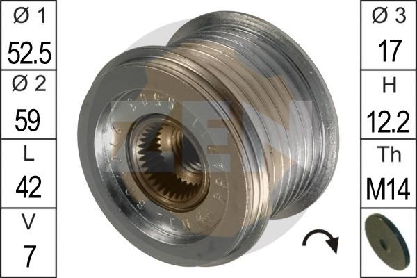 ERA ZN5503 - Pulley, alternator, freewheel clutch autospares.lv