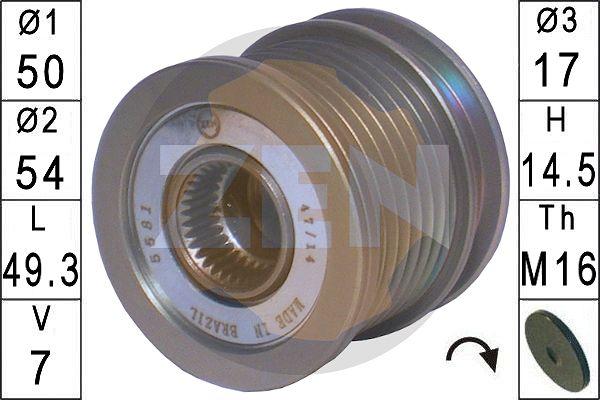 ERA ZN5581 - Pulley, alternator, freewheel clutch autospares.lv