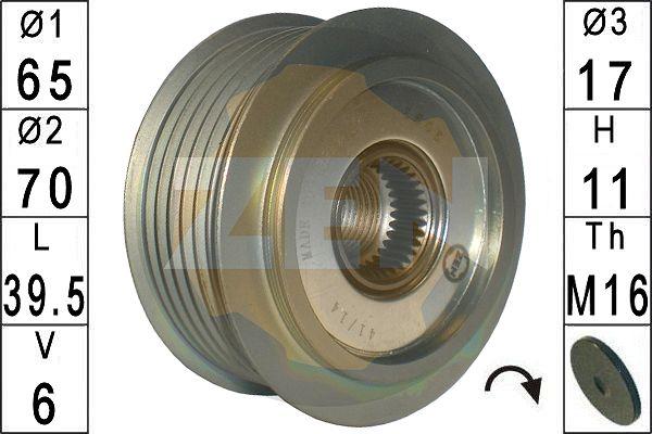 ERA ZN5605 - Pulley, alternator, freewheel clutch autospares.lv