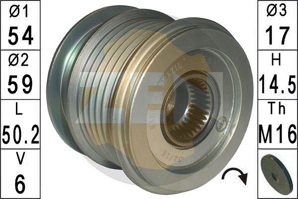 ERA ZN5624 - Pulley, alternator, freewheel clutch autospares.lv