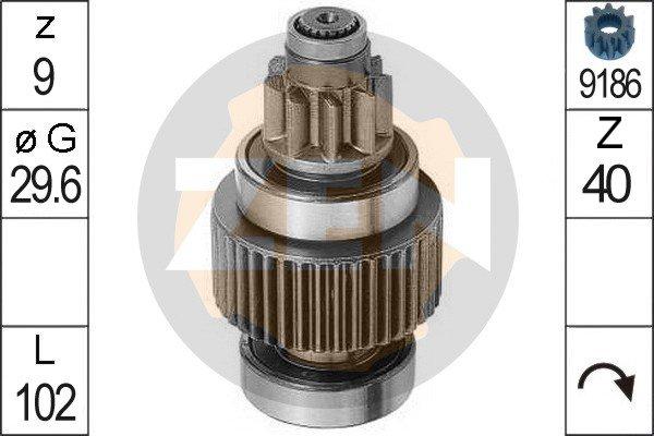 ERA ZN0947 - Pinion, bendix, starter autospares.lv