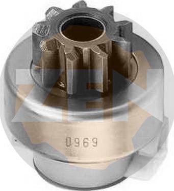 ERA ZN0969 - Pinion, bendix, starter autospares.lv